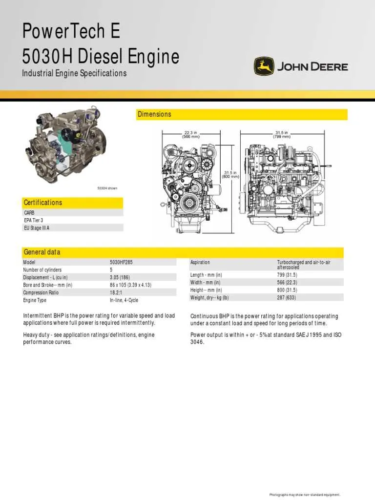 1 1 2 hp john deere engine specs