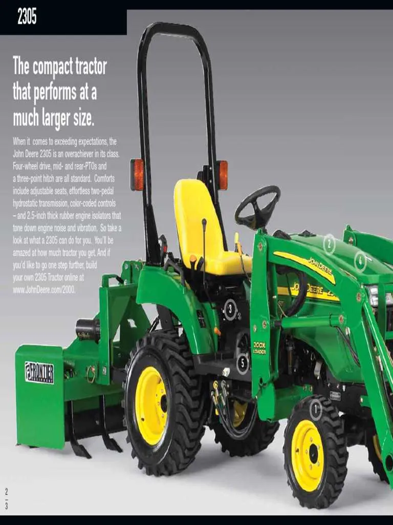 2008 john deere 2305 specs