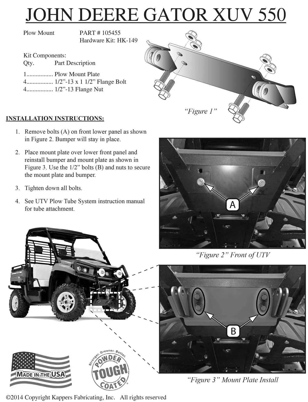 2014 john deere xuv 550 s4 specs