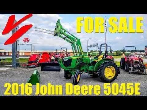 2016 john deere 5045e utility tractor specs
