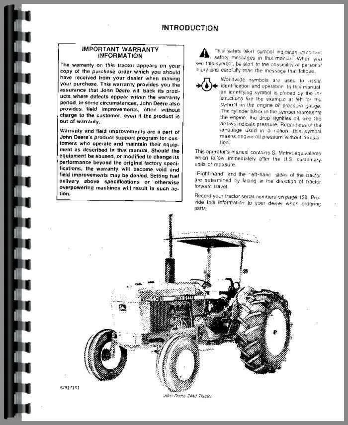2440 john deere specs