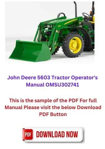 5603 john deere specs