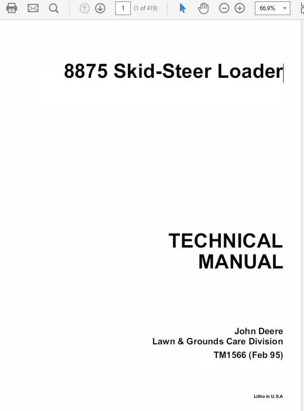 8875 john deere skid steer specs