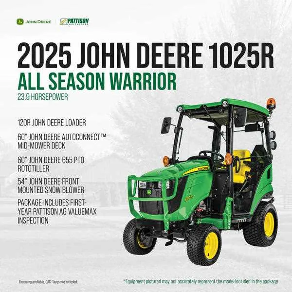 john deere 1025r 2025r specs