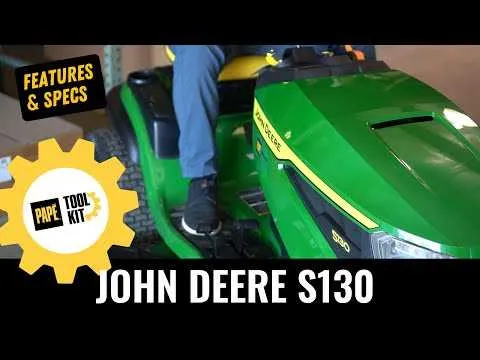 john deere 130 mower specs