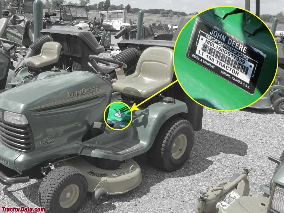 john deere 160 mower specs