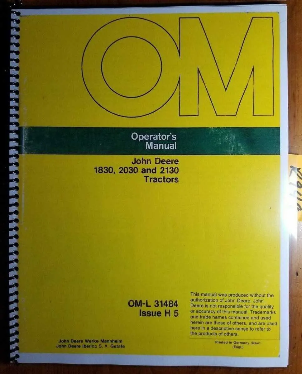 john deere 1830 specs