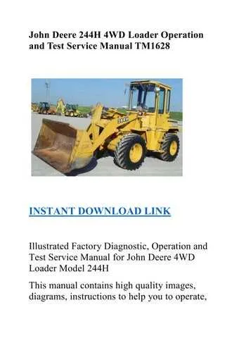 john deere 244h loader specs