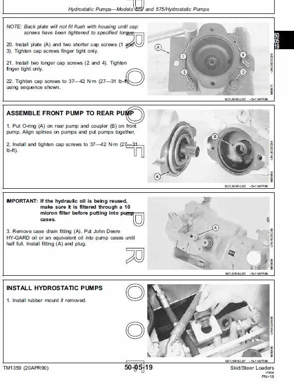 john deere 375 skid steer specs