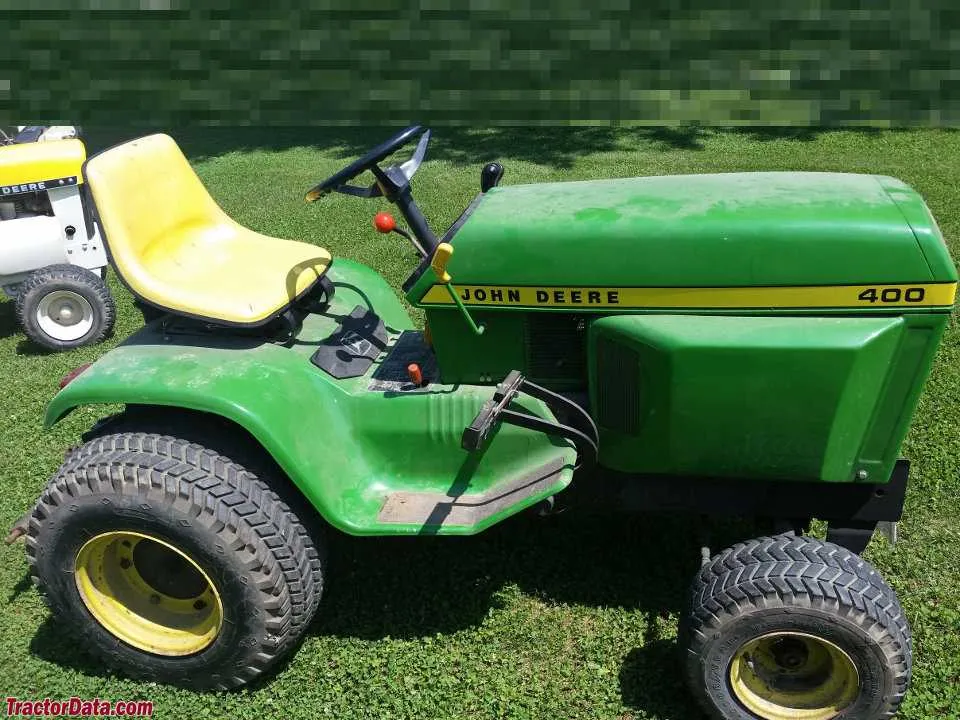 john deere 400 garden tractor specs