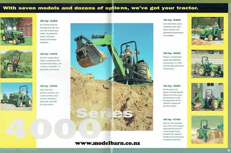 john deere 4000 series specs