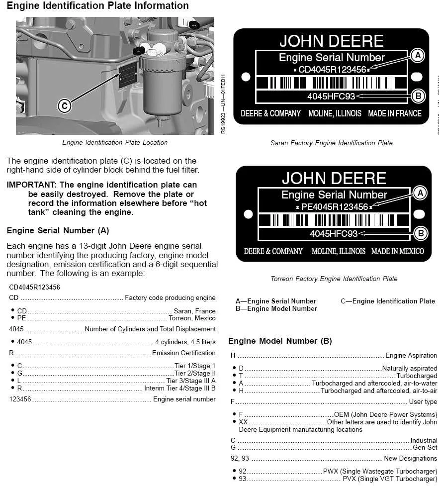john deere 4042 torque specs