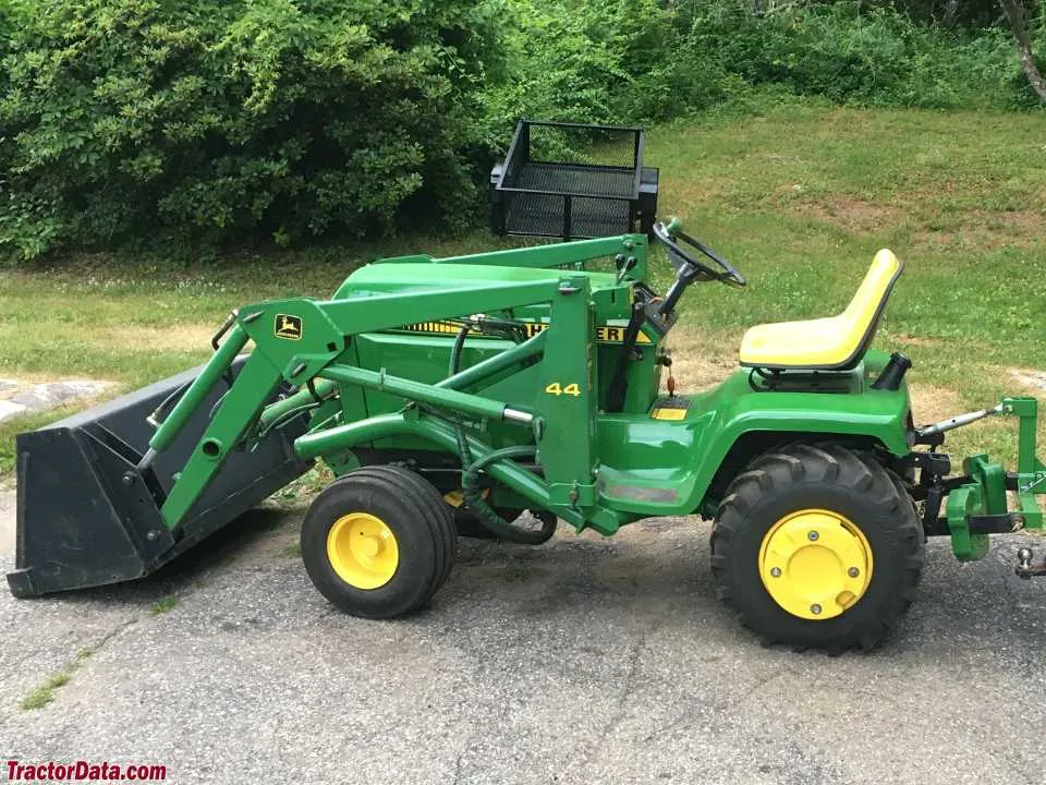 john deere 420 garden tractor specs