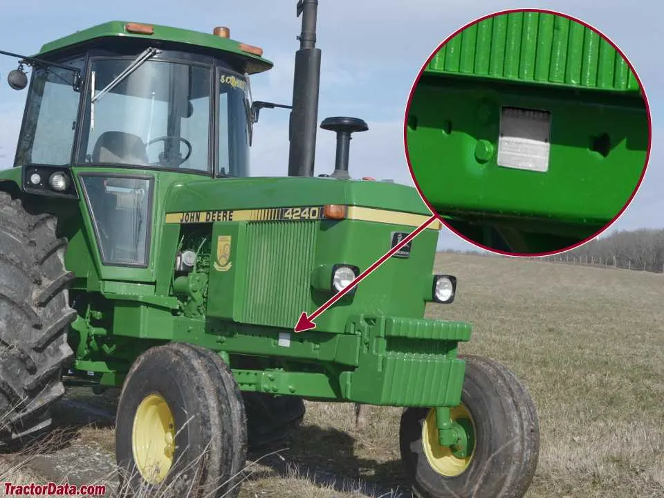john deere 4240 torque specs