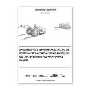 john deere 469 round baler specs