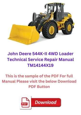 john deere 544k wheel loader specs