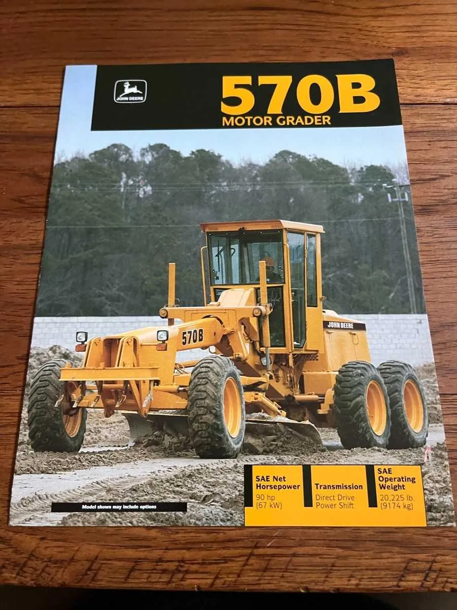 john deere 570b grader specs