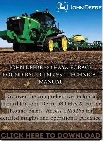 john deere 580 round baler specs