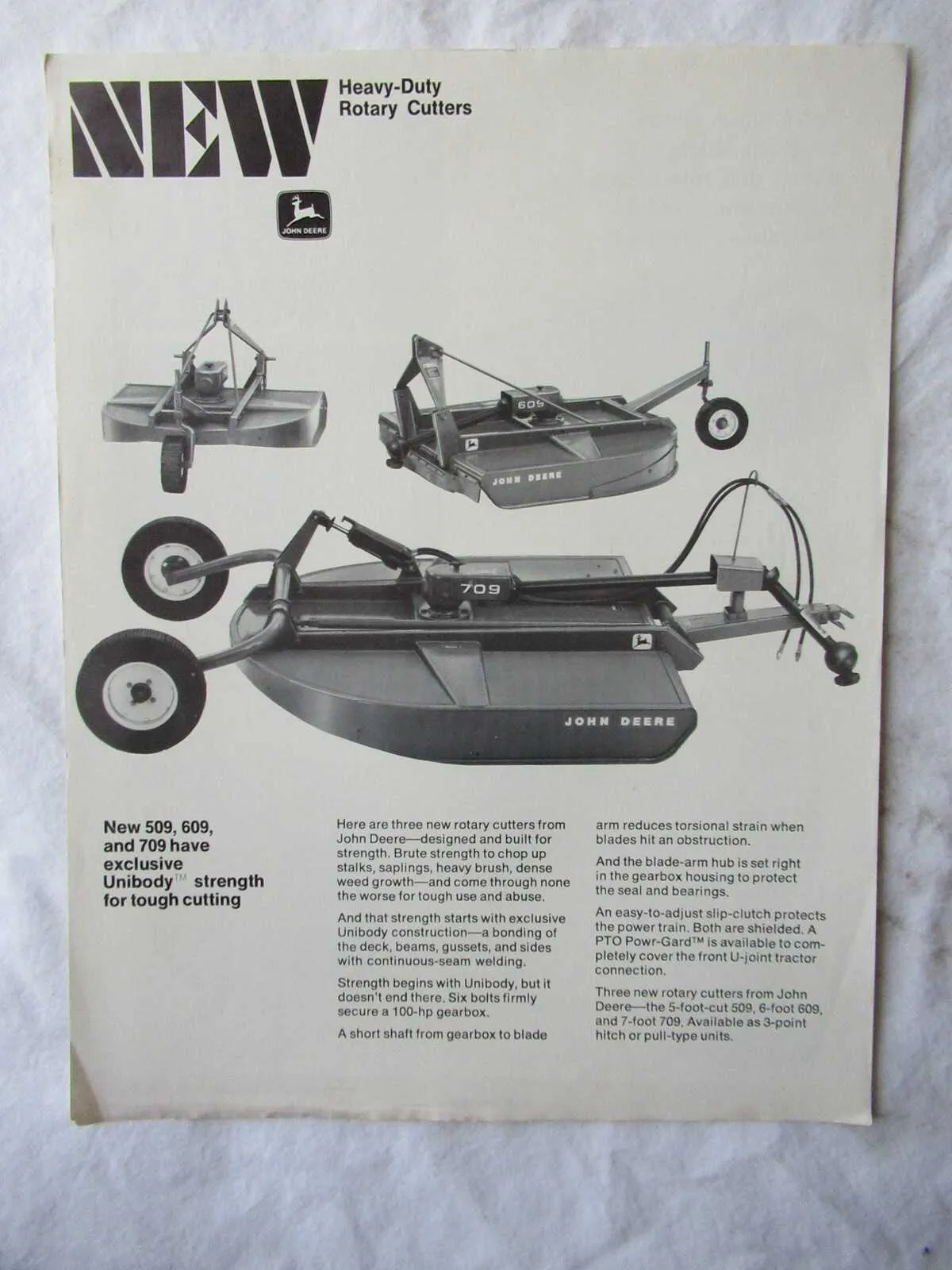 john deere 609 specs