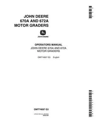 john deere 670a specs