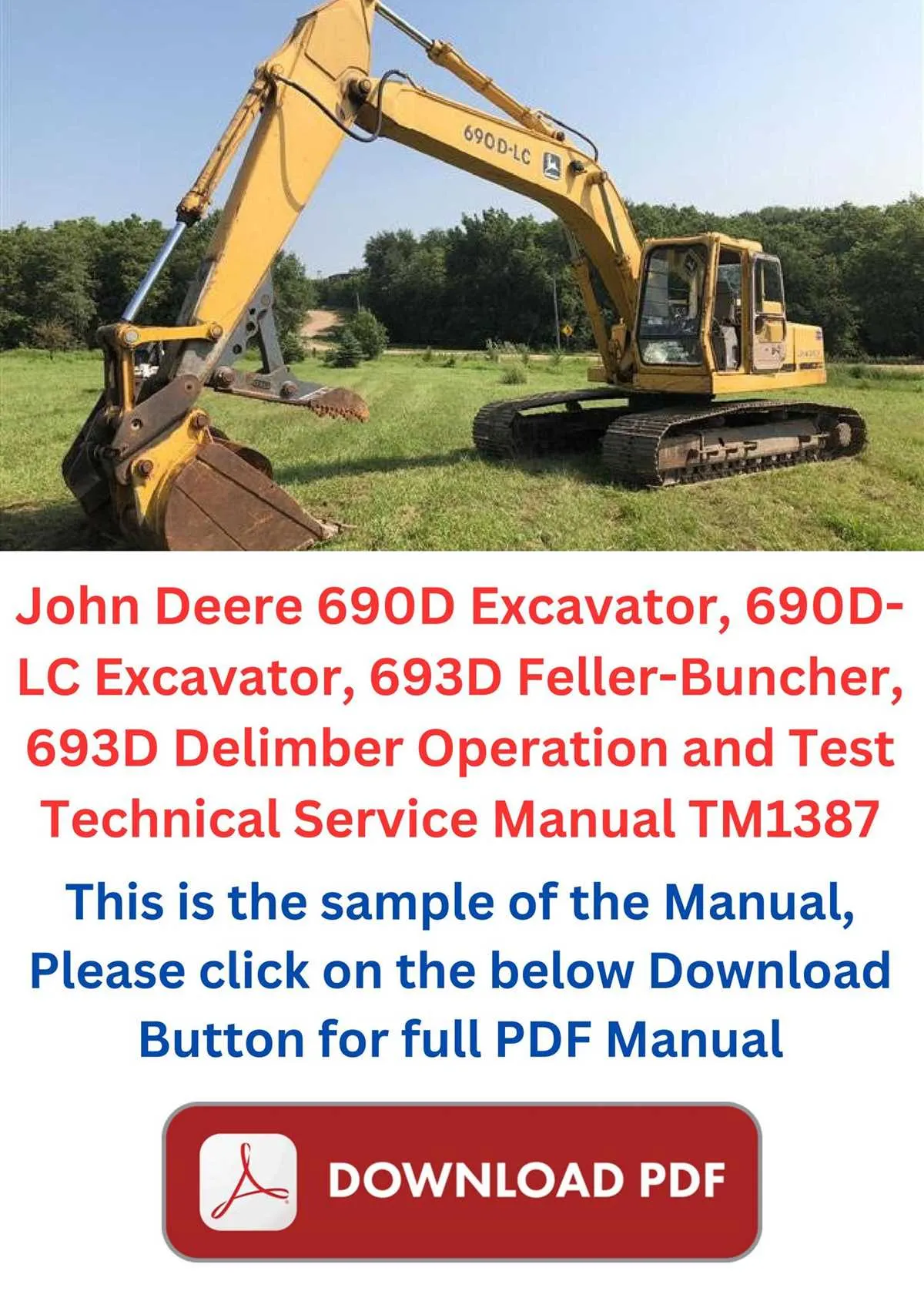 john deere 690d lc specs