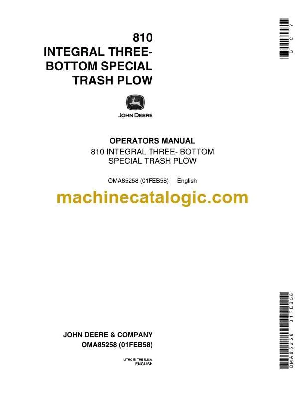 john deere 810 specs