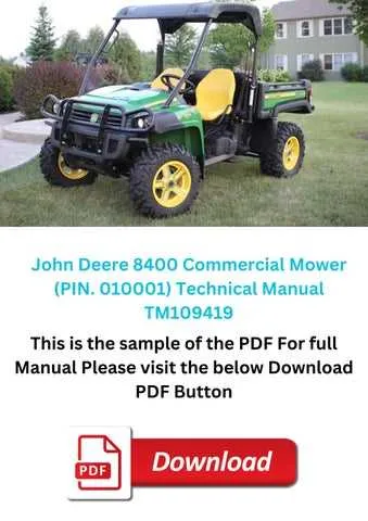 john deere 8400 specs