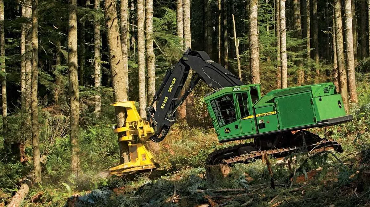john deere 903k feller buncher specs