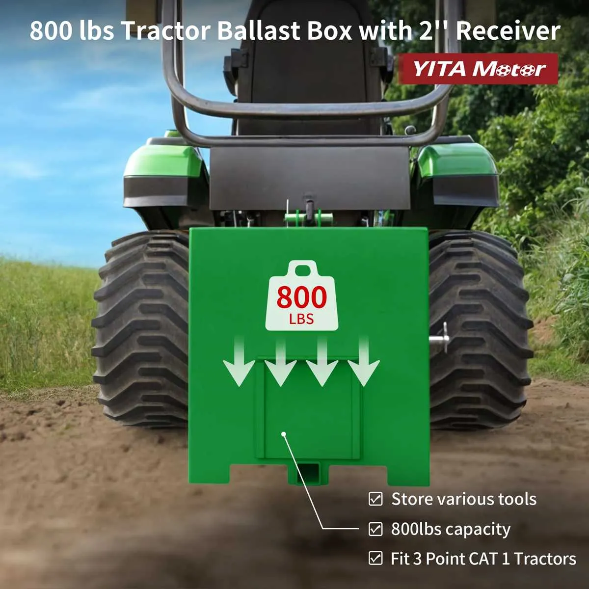 john deere ballast box specs