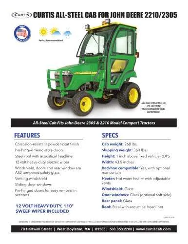 john deere cs5 specs