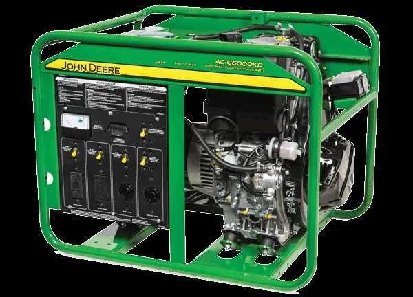 john deere dp6000 generator specs