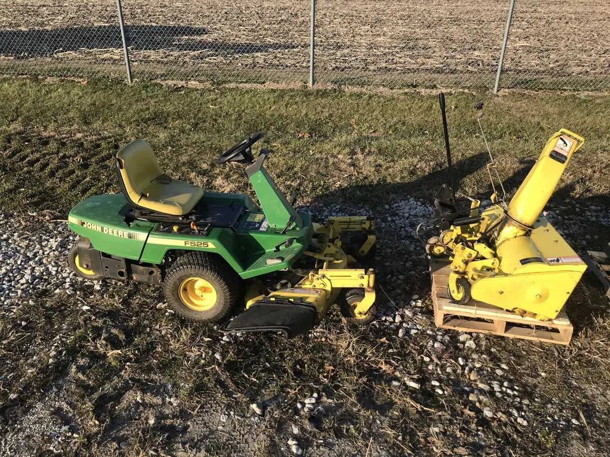 john deere f525 mower specs