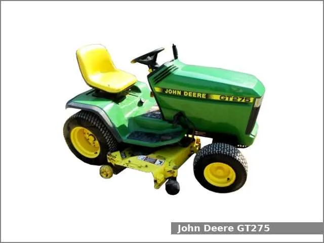 john deere gt275 mower specs
