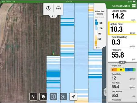 john deere r4045 sprayer specs