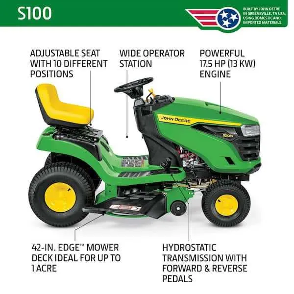 john deere x724 specs