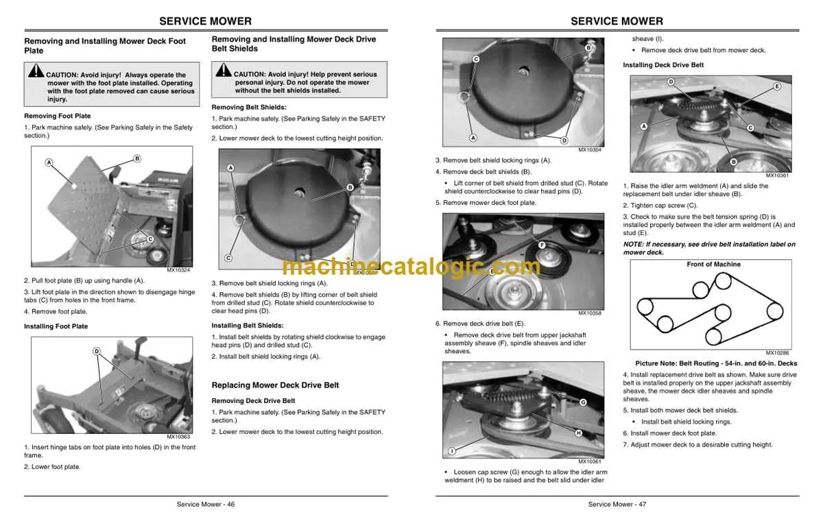 john deere z trak 737 specs