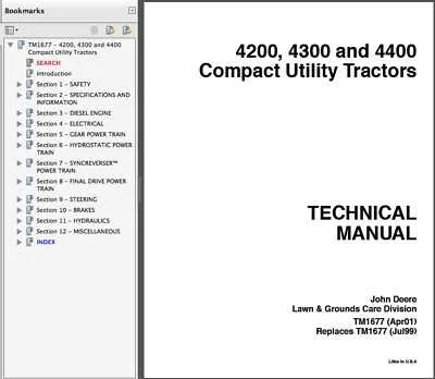 specs for john deere 4200