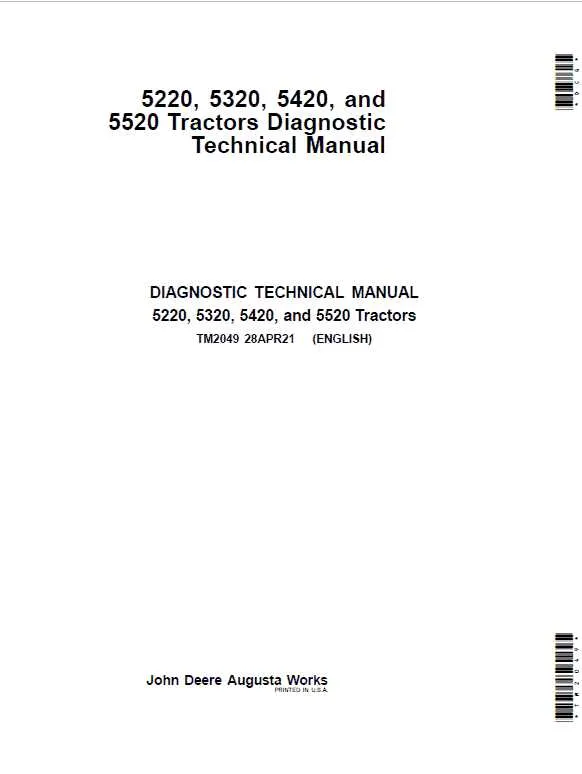 specs for john deere 5520