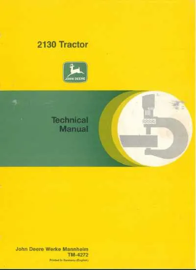 tractor specs john deere 2130