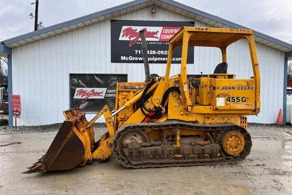 john deere 455d crawler loader specs