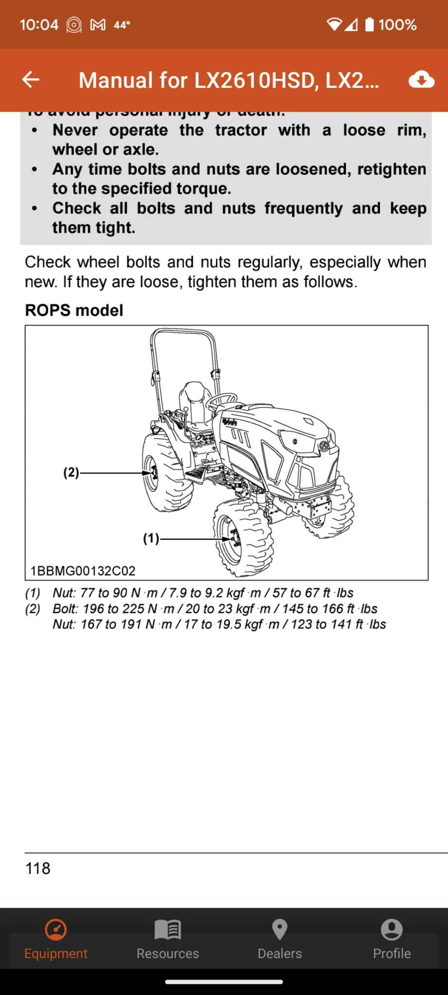 ft lbs john deere head bolt torque specs