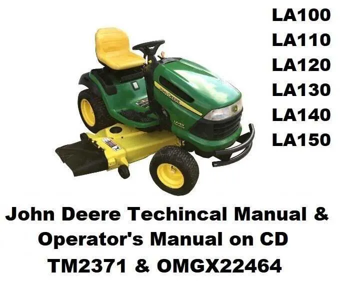 john deere la100 specs