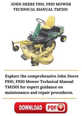 john deere f930 specs