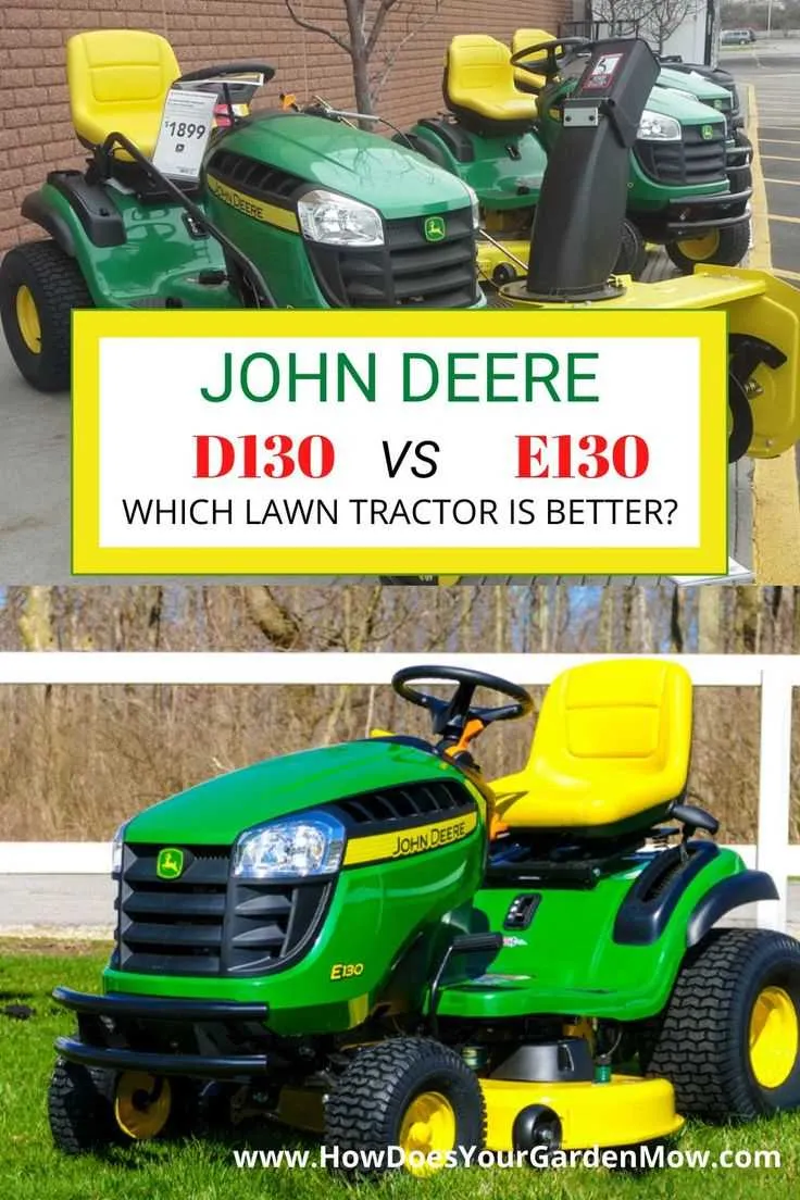 john deere d130 mower specs