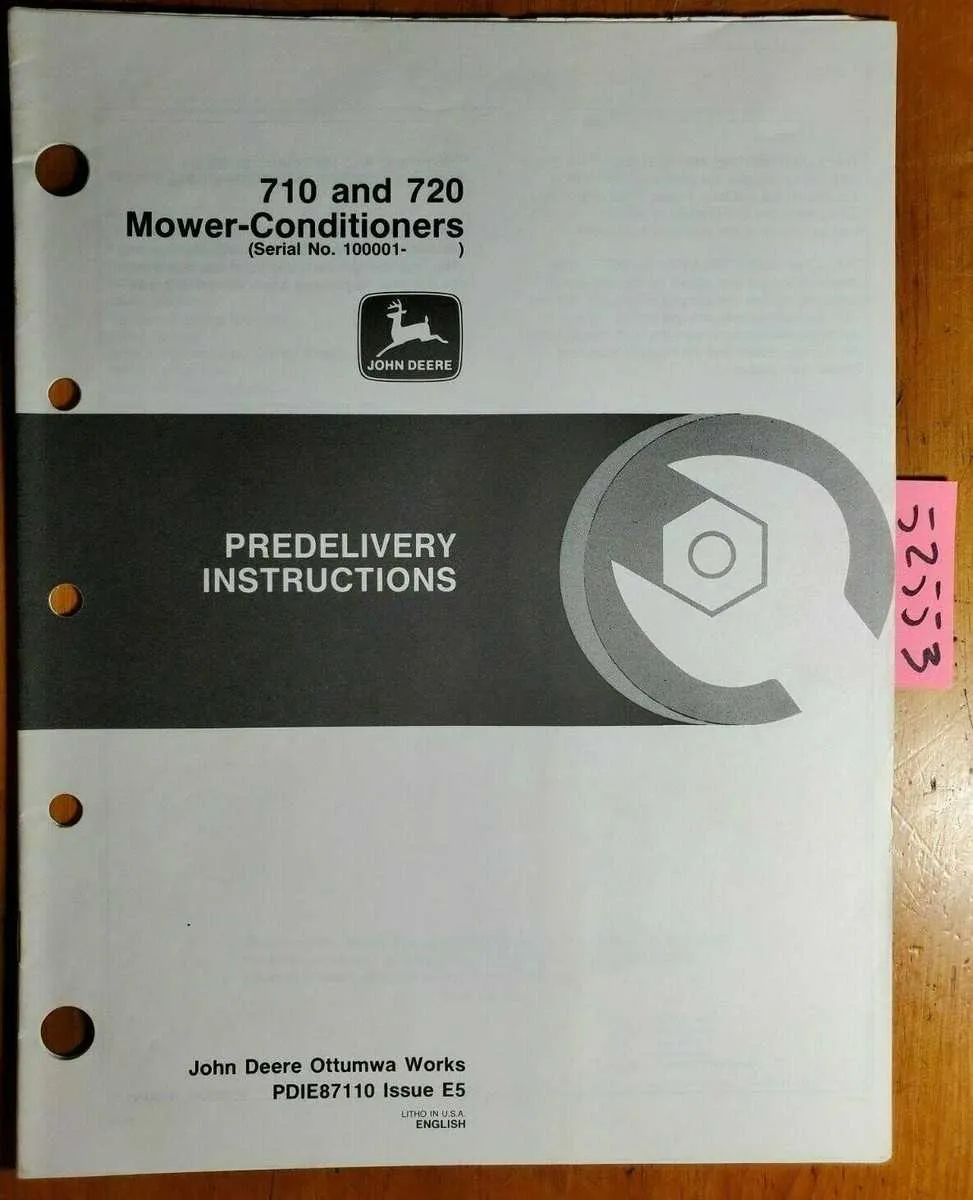 john deere 710 mower conditioner specs