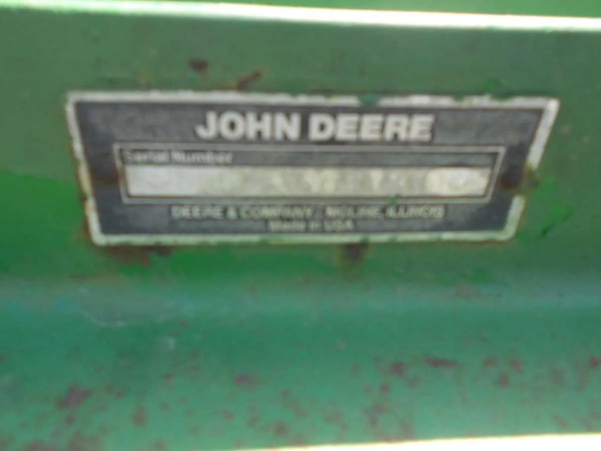 john deere 620 disc specs