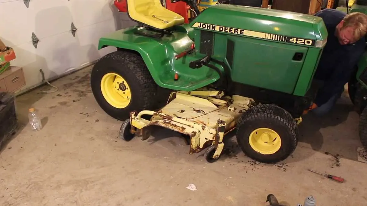 spec 420 john deere mower