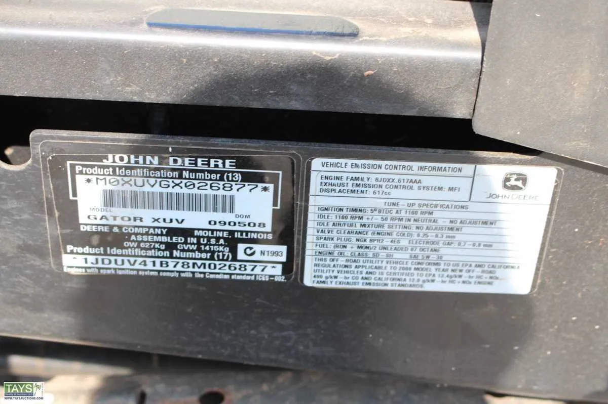 2008 john deere gator xuv 620i specs