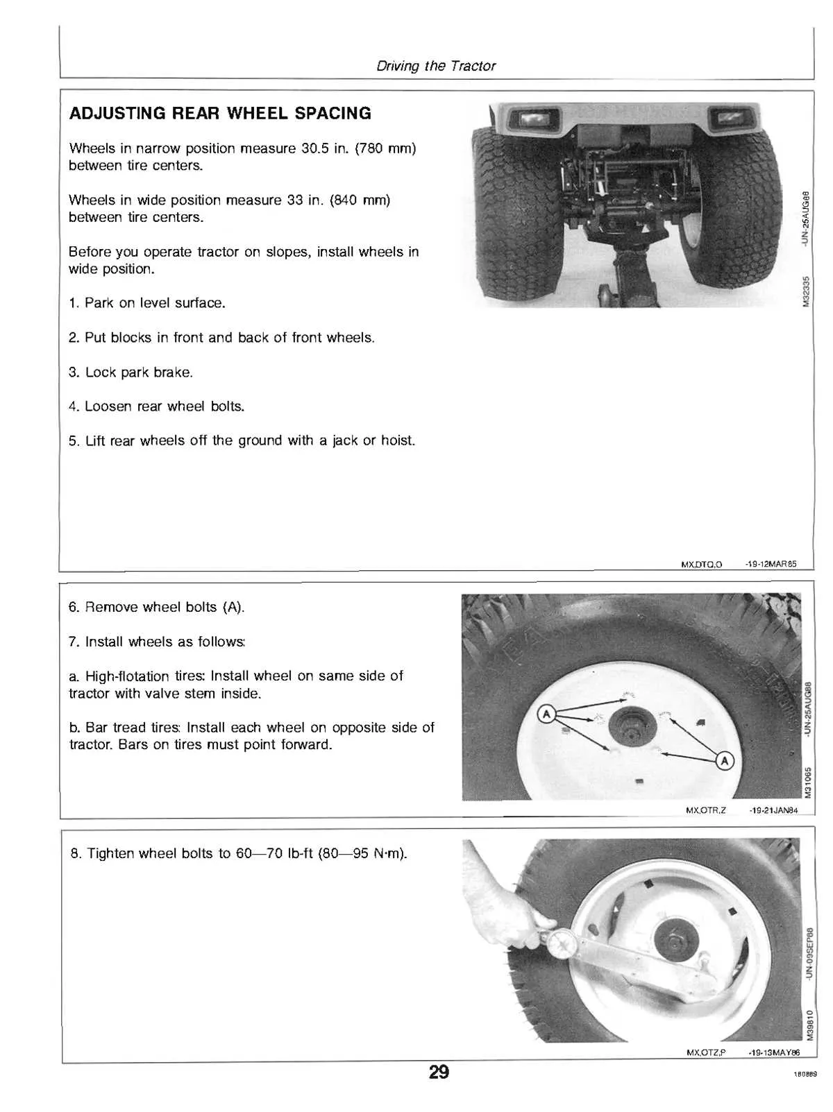 john deere 332 tractor specs