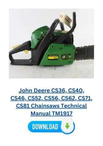 john deere cs36 specs